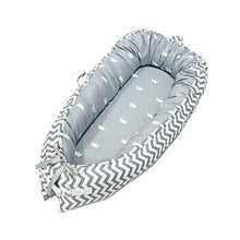 Load image into Gallery viewer, Newborn Lounger, KOBWA Portable Soft Breathable Baby Bed, Removable Cover Baby Bionic Bed for Infants Toddlers - 100% Cotton Crib Mattress for Bedroom Travel
