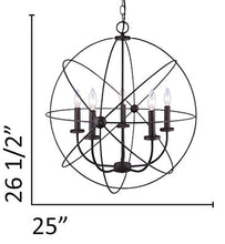 Load image into Gallery viewer, Canarm ICH282B05ORB25 Sumerside 5 Light Chandelier, Oil Rubbed Bronze
