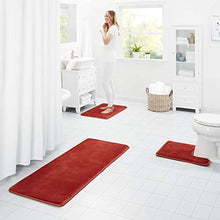 Load image into Gallery viewer, Genteele Bath Mats for Bathroom Non Slip - Teal 20" x 32" Memory Foam Bathroom Mat - Quick Dry Bath Mat

