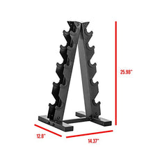 Load image into Gallery viewer, CAP Barbell 150-lb Hex Dumbbell Weight Set with Vertical Rack
