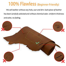 Load image into Gallery viewer, Muse Craft Flawless 12''X24'' 5-6oz Dark Brown Tooling Leather Finished Full Grain Cowhide Leather Import A Grade Leather Hide 1.8-2.1mm Tooling Sewing Hobby Workshop Crafting Leather
