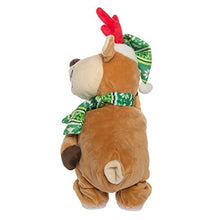 Load image into Gallery viewer, Simply Genius Dancing Reindeer: Animated Christmas Character, 14” Stuffed Animal Plush Christmas Twerking Naughty Reindeer with Music
