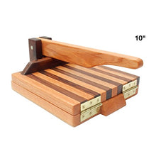 Load image into Gallery viewer, Hardwood Tortilla Press - Oak &amp; Walnut- 10 inch
