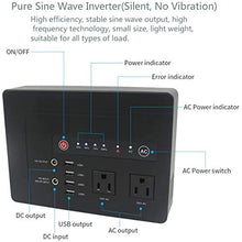 Load image into Gallery viewer, Powkey 200Watt Portable Power Bank with AC Outlet for Camping 42000mAh Power Supply for CPAP ,2 AC Ports, 4 USB Ports, 2 DC Port
