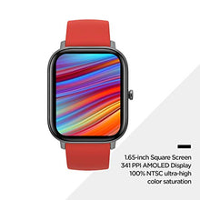 Load image into Gallery viewer, Amazfit GTS Fitness Smartwatch with Heart Rate Monitor, 14-Day Battery Life, Music Control, 1.65" Display, Sleep and Swim Tracking, GPS, Water Resistant, Smart Notifications, Vermillion Orange
