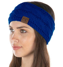 Load image into Gallery viewer, Women's Headwrap Warm Knit Winter Ear Warmer Headband- Royal Blue
