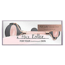 Load image into Gallery viewer, Kitsch Rose Quartz Roller for Face, Genuine Semi-Precious Gemstone Face Roller for Eyes, Neck and Body, Rose Quartz Facial Massager, Natural Stone (Rose Quartz)
