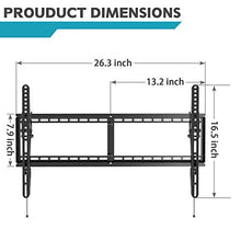 Load image into Gallery viewer, MOUNTUP Tilting TV Wall Mount Bracket for Most 37-70 Inches TVs, TV Mount with 10 Degrees Smooth Tilt, Low Profile TV Wall Mount, Easy Install on 16", 18", 24" Studs Loading Capacity 110 lbs MU0008
