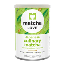 Load image into Gallery viewer, Matcha Love Culinary Matcha 3.5 Ounce Finely Milled Green Tea Leaves, Japanese Style Matcha Powder
