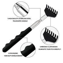 Load image into Gallery viewer, Yexixsr 3 Pack Extendable Back Scratcher Portable Telescopic Back Massager Back Scratchers for Men Women Kids Adults, Back Scratching Tool with Rubber Handles

