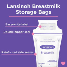 Load image into Gallery viewer, Lansinoh Breastmilk Storage Bags, 200 Count
