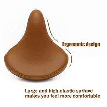 Load image into Gallery viewer, Bicycle Accessories Bicycle Universal Saddle Vintage Brown White Spring Bicycle Saddle Bag Bicycle Saddle
