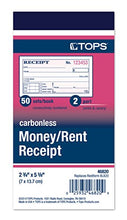 Load image into Gallery viewer, TOPS Money Receipt Book, 2-Part, Carbonless, 2 5/8 x 5 3/8 Inches, 50 Sheets, White and Canary, (46820)
