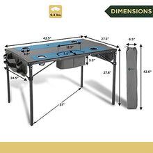 Load image into Gallery viewer, ARROWHEAD OUTDOOR 51” Heavy-Duty Portable Folding Table, 8 Cup Holders, Integrated Cooler, 2 Side Storage Pouches, No Sag Surface, Carrying Case, Steel Frame, High-Grade 600D Canvas, USA-Based Support
