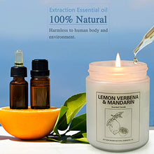 Load image into Gallery viewer, Double Gift Home Scented Candles, Aromatherapy Candles Made with Soy Wax and Essential Oil - 15Oz 50 Hours Burn Long Lasting Scented - Lavender, Lemon &amp; Verbena
