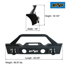 Load image into Gallery viewer, EAG Stubby Front Bumper W/Fog Light Holes Fit for 07-18 Wrangler JK

