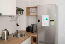 Load image into Gallery viewer, Small Magnetic Dry Erase Board for Fridge 12x8 inch
