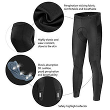 Load image into Gallery viewer, Mysenlan Men's Cycling Long Sleeve Breathable Jersey Set 3D Padded Long Pants Bike Shirt Bicycle Tights Clothing Black XL
