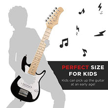 Load image into Gallery viewer, Best Choice Products 30in Kids Electric Guitar Beginner Starter Kit w/ 5W Amplifier, Strap, Case, Strings, Picks - Black
