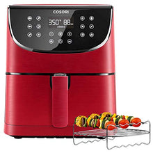 Load image into Gallery viewer, COSORI Air Fryer(100 Recipes, Rack &amp; 4 Skewers),3.7QT Electric Hot Air Fryers Oven Oilless Cooker, 11 Presets, Preheat &amp; Shake Reminder, LED Touch Digital Screen, Nonstick Basket, 1500W, Red
