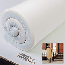 Load image into Gallery viewer, BedStory 3 Inch Memory Foam Mattress Topper, Cooling Gel Infused Toppers for Twin Size Bed, Premium Mattress Pad with Removable Soft Cover, 2-Layer Ventilated Design &amp; High-Density Memory Foam
