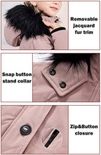 Load image into Gallery viewer, maoo garden Girls Winter Coat Heavy Fake-Down Snow Ski Jacket Fur Hood Waterproof Parka Overcoat 2017 Pink 5-6Y
