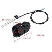 Load image into Gallery viewer, Aluminum Alloy Black Switch Spring Cable, Sofa and Chair Matching Furniture Hardware Accessories Metal Recliner Handle Replacement Parts with Cable
