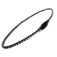 Load image into Gallery viewer, Accents Kingdom Men's 9 Eye Tibetan Dzi Bead Magnetic Hematite Necklace 20" B
