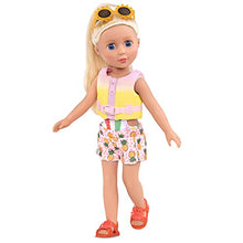 Load image into Gallery viewer, Glitter Girls by Battat – Bright as The Sun! – 14" Deluxe Swimsuit Doll Outfit – Toys, Clothes, &amp; Accessories for Girls Ages 3 &amp; Up, Brown
