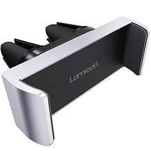 Load image into Gallery viewer, Car Cell Phone Mount, Lamicall Air Vent Clip Holder, Universal Stand Hands Free Cradle Compatible with Phone 12 Mini 11 Pro Xs Xs Max Xr X 8 7 6 6s Plus SE and Other 4.7-6.5'' Smartphones - Silver
