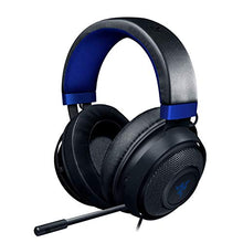 Load image into Gallery viewer, Razer Kraken Gaming Headset: Lightweight Aluminum Frame - Retractable Noise Isolating Microphone - for PC, PS4, PS5, Switch, Xbox One, Xbox Series X &amp; S, Mobile - 3.5 mm Headphone Jack - Black/Blue
