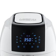 Load image into Gallery viewer, GoWISE USA XL 8-in-1 Digital Air Fryer with Recipe Book, 5.8-Qt, White
