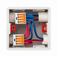 Load image into Gallery viewer, GKEEMARS 141Pcs Lever Wire Nut Connectors, Compact Splicing Conductor Connector for Solid Stranded Flexible Wires 28-12 AWG (Orange)
