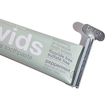 Load image into Gallery viewer, Davids Natural Whitening Toothpaste, Antiplaque, Fluoride Free, SLS Free, Peppermint, 5.25 OZ Metal Tube, Tube Roller Included
