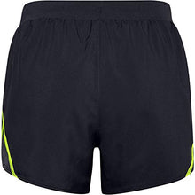 Load image into Gallery viewer, Under Armour Women's Fly By 2.0 Running Shorts , Black (010)/Green Citrine , Large
