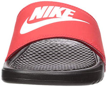 Load image into Gallery viewer, Nike Men's Benassi Just Do It Slide Sandal, Black/White-University Red, 11 Regular US
