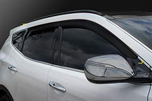 Load image into Gallery viewer, Safe Smoke Window Visor Sun Rain Vent Guard 4 Pcs Set for 2013~2018 Hyundai Santa Fe Sports Out Channel Visor
