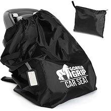 Load image into Gallery viewer, Gorilla Grip Durable Easy Carry Gate Check Airport Protector Bag, Padded Straps, Fits Convertible Car Seats, Infant Carriers, Booster Seat, Air Travel Cover for Airplane Flying, Baby, Toddler, Black
