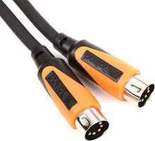 Load image into Gallery viewer, Roland 10ft MIDI Cable-Black Series, DIN connectors, 10 feet (RMIDI-B10)
