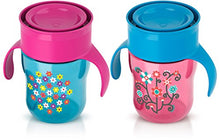 Load image into Gallery viewer, Philips Avent My Natural Drinking Cup 9oz, 2pk, Pink/Blue, SCF782/56
