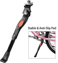 Load image into Gallery viewer, Cyfie Bike Kickstand for 16 18 20 Inch Kids Bicycle Adjustable Center Mount Bicycle Kickstands Bike Stand for 16-20inch Mountain Bike/Road Bicycle/Adult Bike/Sports Bike
