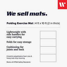 Load image into Gallery viewer, We Sell Mats 4 ft x 10 ft x 2 in Personal Fitness &amp; Exercise Mat, Lightweight and Folds for Carrying, Purple/Pink
