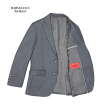 Load image into Gallery viewer, Marvelous World Boys' Suits Slim Fit 5 Pieces Adjustable Waist Boys Formal Suit Set Dark Gray Size 8
