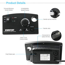 Load image into Gallery viewer, JEWHITENY Professional Nail Drill Machine 30000RPM Light Acrylic Electric Nail File Kits for Remove Nail Gel Polish Nail Drills for Acrylic Nails Design for Home Salon Use 110-240V(Black)
