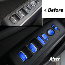 Load image into Gallery viewer, CKE for 11th Gen Civic Armrest Door Window Lift Down Switch Button Cover Trim Panel Decoration Sticker for Honda Civic 2022 Accessories Sedan Hatchback LX EX EX-L Sport Touring -Blue (12pcs)
