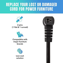 Load image into Gallery viewer, Dual Motor Power Supply Kit - Universally Compatible Power Supply for Electric Reclining Furniture - with Y Splitter Extension Cord &amp; 2-Pin Connector - 29V 2A Adapter for Loveseats, Chairs and Sofas
