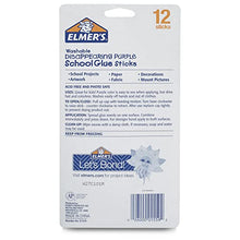 Load image into Gallery viewer, Elmer's Disappearing Purple School Glue Sticks, Washable, 6 Grams, 12 Count
