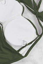 Load image into Gallery viewer, Sovoyontee Women's One Piece Tummy Control Swimwear Boyleg Ruched Swimsuit Army Green S
