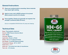 Load image into Gallery viewer, RH Adhesives HH-66 Industrial Strength Vinyl Cement Glue with Brush, 8 oz, Clear

