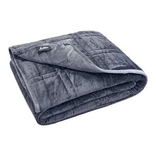 Load image into Gallery viewer, Ultra Plush 100% Oeko-Tex Certified Minky Weighted Blanket -Great for Winter | Minky Warm Luxury - (60"x80", 20 lb) | Designer Blanket | One Piece Construction | Enjoy Quality Sleep Anywhere
